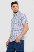 Сорочка чоловіча з принтом, колір молочний, 214R7306 - фото № 2