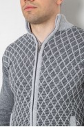 Кофта чоловіча на блискавці з кишенями 161R1053 -уцінка, колір сірий, 161R1013-U - фото № 4