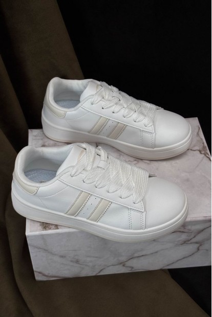 Кеди жіночі, колір біло-бежевий, 248RJH100