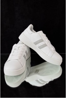 Кеди жіночі, колір біло-сірий, 248RJH100