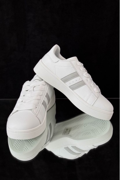 Кеди жіночі, колір біло-сірий, 248RJH100