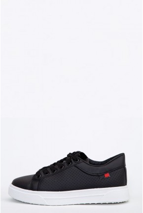 Жіночі кросівки з еко-шкіри колір Чорний 197R156-175