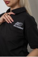 Спортивный костюм женский  -уценка, цвет черный, 221R102-5-U-5 оптом - фото № 4