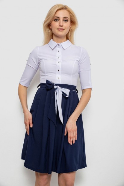 Платье женское софт, цвет бело-синий, 230R79-11