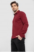 Сорочка чоловіча однотонна з принтом, колір бордовий, 186R6918-4 - фото № 2