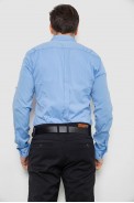 Сорочка чоловіча однотонна з принтом, колір блакитний, 186R6918-4 - фото № 3