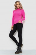 Водолазка жіноча в рубчик  уцінка, колір рожевий, 204R045-U-3 - фото № 1