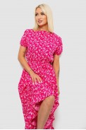 Платье женское с принтом софт, цвет розовый, 257R8070-2 - фото № 1