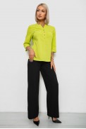 Блуза однотонна  уцінка, колір салатовий, 230R97-2-U - фото № 1
