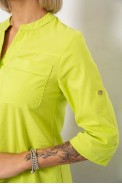 Блуза однотонна  уцінка, колір салатовий, 230R97-2-U - фото № 4