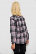 Рубашка женская в клетку  -уценка, цвет серый, 244R1070-2-U - фото № 4