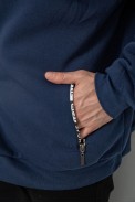 Спортивна кофта чоловіча на флісі, колір синій, 244R2718 оптом - фото № 6