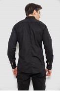 Рубашка мужская, цвет черный, 186R01-2 - фото № 3