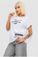 Футболка женская с принтом, цвет белый, 244R2004 - фото № 2
