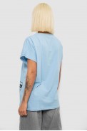 Футболка женская с принтом, цвет голубой, 244R2004 - фото № 3