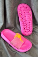 Шльопанці жіночі з аплікацією, колір рожевий, 243R5028-4 - фото № 2