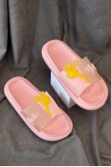Шльопанці жіночі з аплікацією, колір світло-рожевий, 243R5028-4 - фото № 1