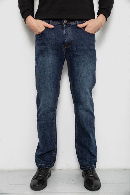 Джинсы мужские прямого кроя, цвет синий, 244R9903