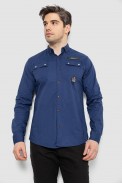 Рубашка мужская, цвет синий, 186R01-2 - фото № 0