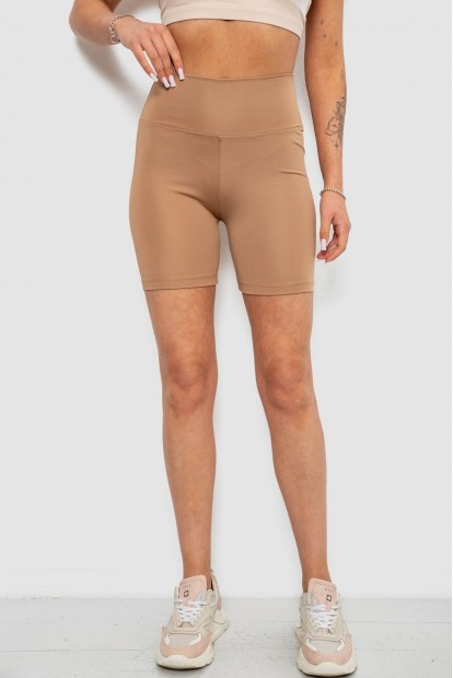 Велотреки жіночі однотонні, колір мокко, 214R921