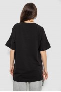 Футболка женская с принтом, цвет черный, 244R4012 - фото № 3
