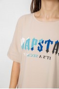 Футболка женская с принтом, цвет светло-бежевый, 244R4012 - фото № 4