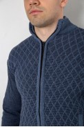 Кофта чоловіча на блискавці з кишенями 161R1053 -уцінка, колір джинс, 161R1013-U-4 - фото № 4
