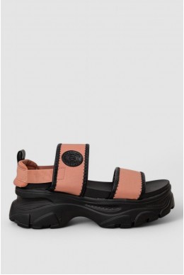 Босоножки женские на танкетке, цвет пудровый, 248RRT97