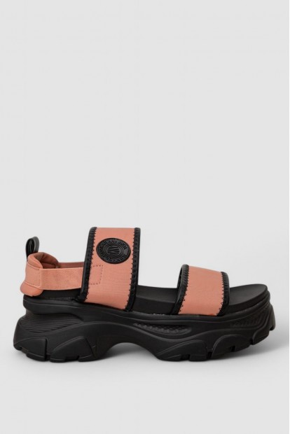 Босоножки женские на танкетке, цвет пудровый, 248RRT97