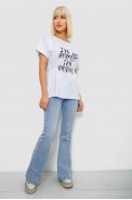 Футболка женская с принтом, цвет белый, 244R2349-5 - фото № 1