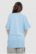 Футболка женская с принтом, цвет голубой, 244R4012 - фото № 3