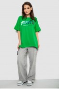 Футболка женская с принтом, цвет зеленый, 244R4012 - фото № 1