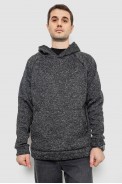 Худи мужской на флисе, цвет серый, 257R15 оптом - фото № 0