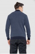 Кофта чоловіча на блискавці з кишенями  -уцінка, колір синій, 161R1009-U-2 оптом - фото № 3