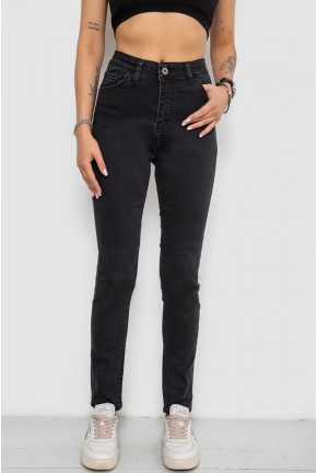 Джинси жіночі Slim Fit, колір чорний, 182R3797