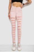 Джинси жіночі Slim Fit  -уцінка, колір пудровий, 182R1171-U - фото № 0