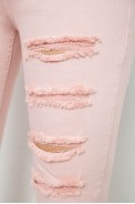 Джинси жіночі Slim Fit  -уцінка, колір пудровий, 182R1171-U - фото № 5