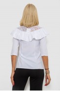Блуза класична 230R84-1-U-4 -уцінка, колір Білий оптом - фото № 3
