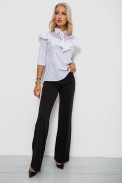 Блуза классическая 230R84-1-U-6 -уценка, цвет Белый оптом - фото № 1