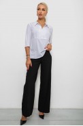 Блуза однотонная  -уценка, цвет белый, 230R70-1-U-2 - фото № 1