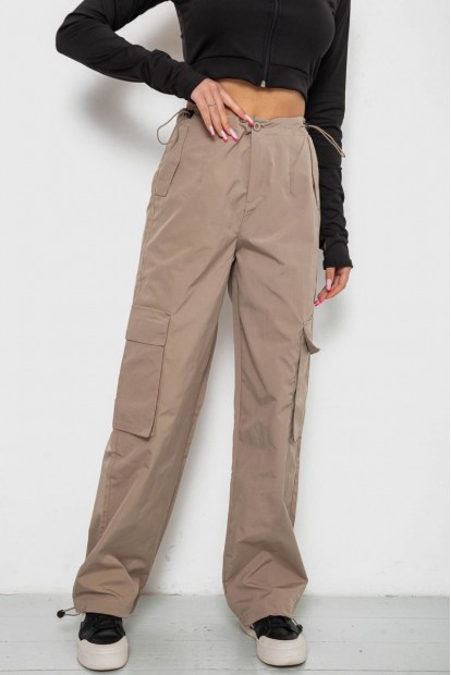 Брюки карго женские -уценка, цвет бежевый, 238R5366-U