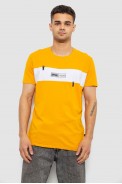 Футболка мужская с принтом, цвет желтый, 244R8855 - фото № 0