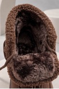 Ботинки женские на меху замша, цвет коричневый, 248RPS140 - фото № 5