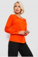 Блуза однотонна  -уцінка, колір помаранчевий, 230R306-U-83 - фото № 2