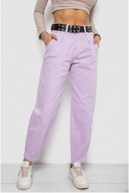 Джинси жіночі балони  -уцінка, колір бузковий, 250R00276-U-1