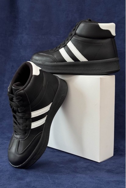 Кросівки жіночі демісезонні, колір чорно-білий, 248RSD20