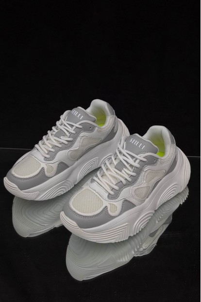 Кросівки жіночі, колір біло-сірий, 248RCX1270