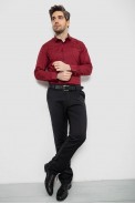 Сорочка чоловіча з принтом, колір бордовий, 186R2009 - фото № 1