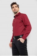 Сорочка чоловіча з принтом, колір бордовий, 186R2009 - фото № 2
