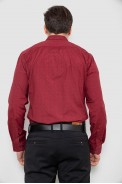 Сорочка чоловіча з принтом, колір бордовий, 186R2009 - фото № 3